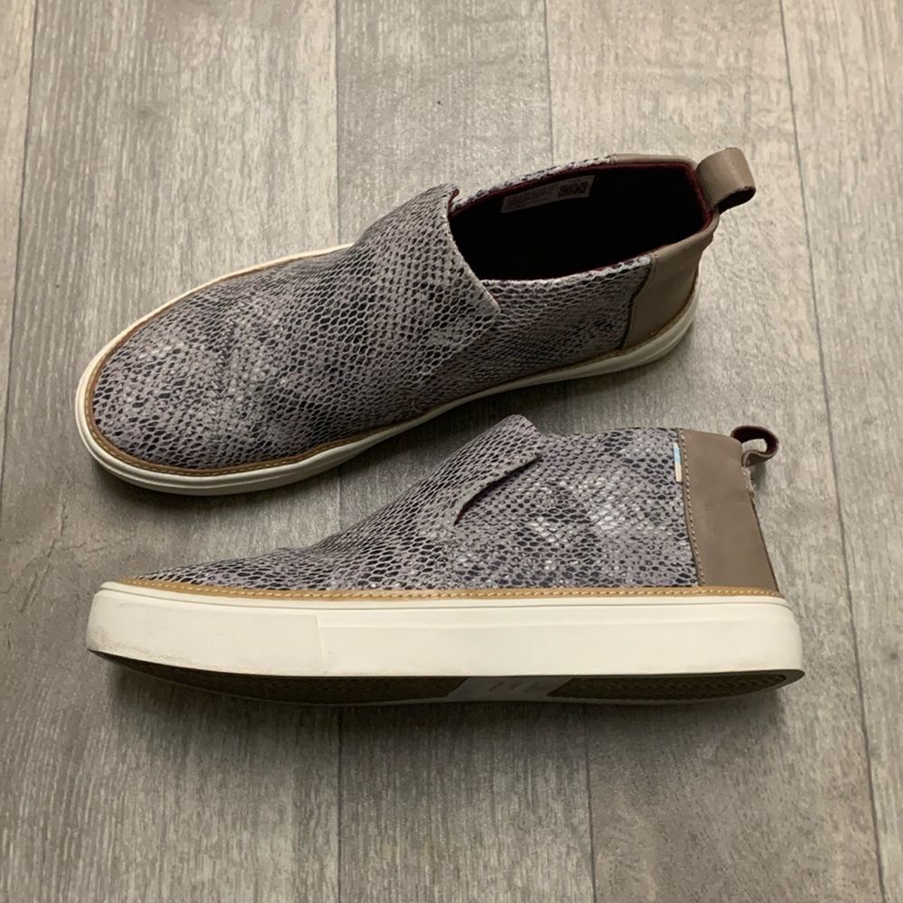 Womens TOMS‎ Paxton Snake Print Ankle Slip On Shoes